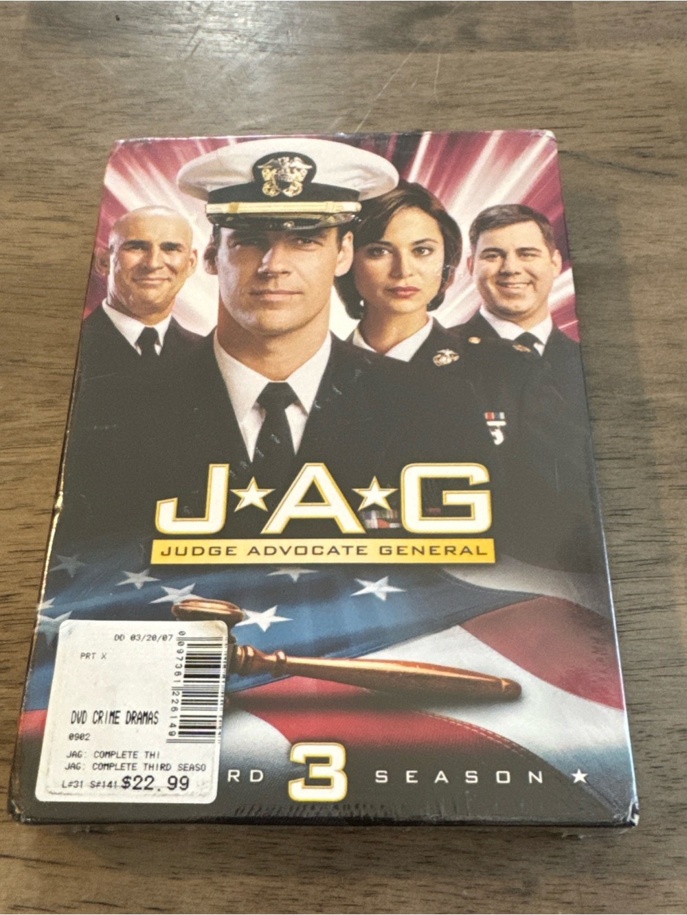 JAG Season 3 DVD Box Set - Black